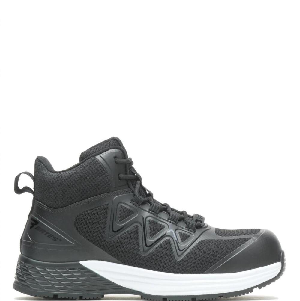 NEW BATES men's rush mid work composite toe boots in black